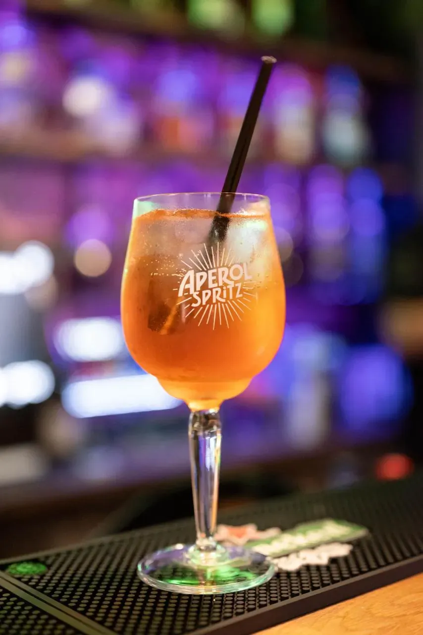 Aperol Spritz on the bar