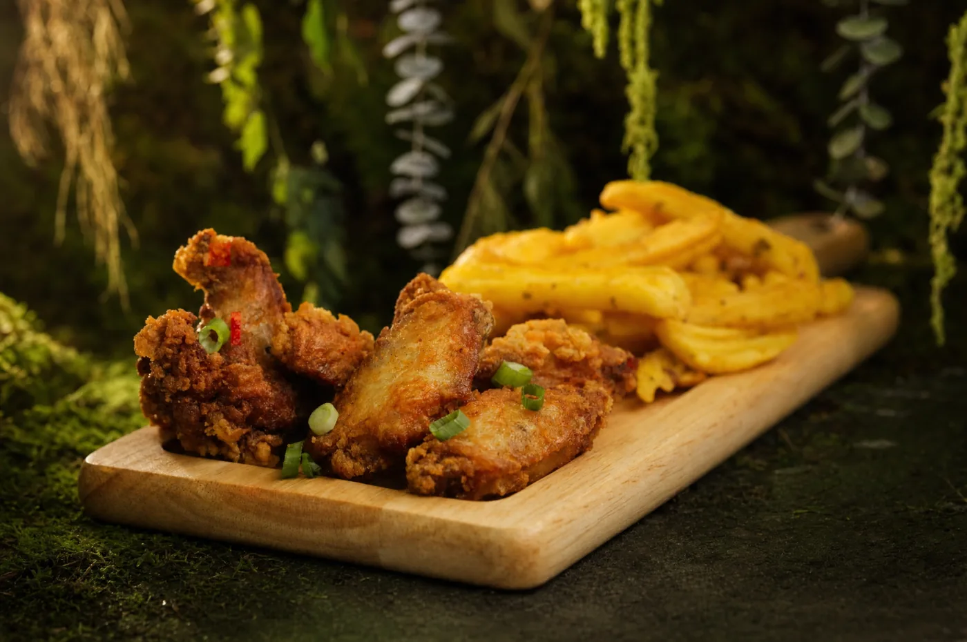 Crispy spicy wings