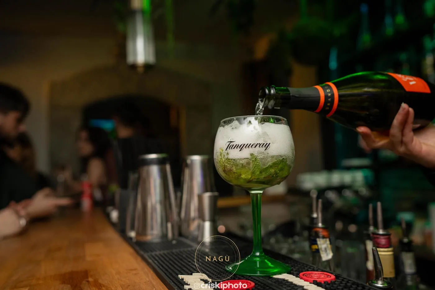 Pouring at the bar