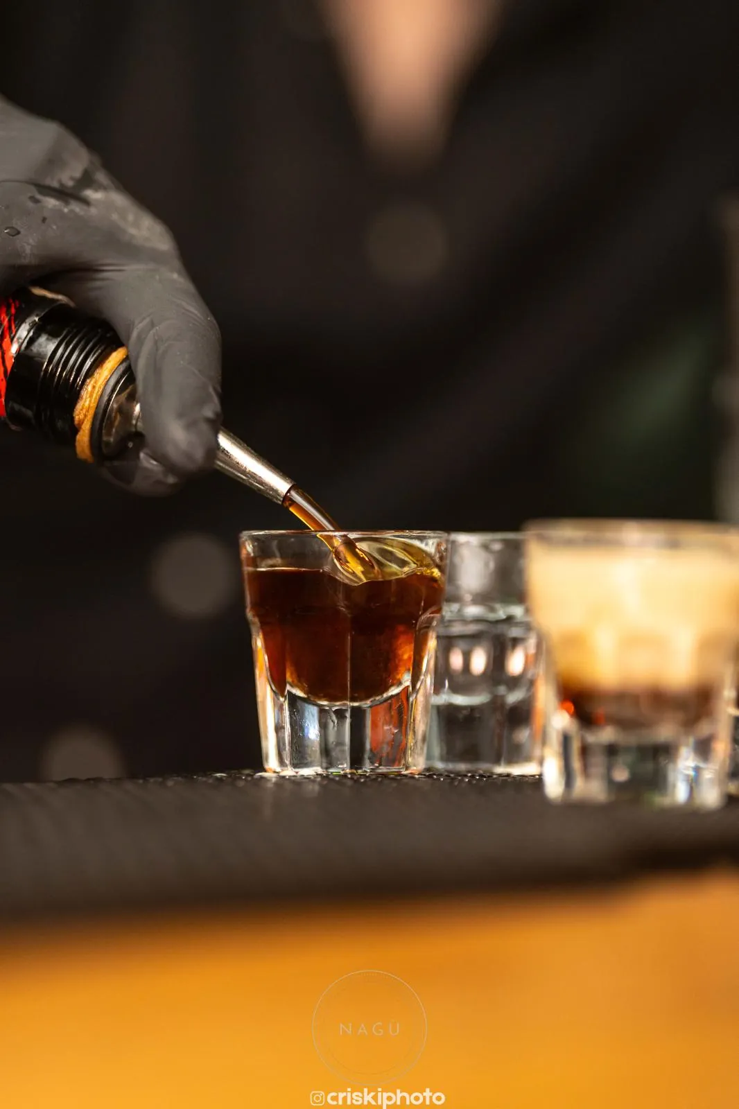 Pouring the shots